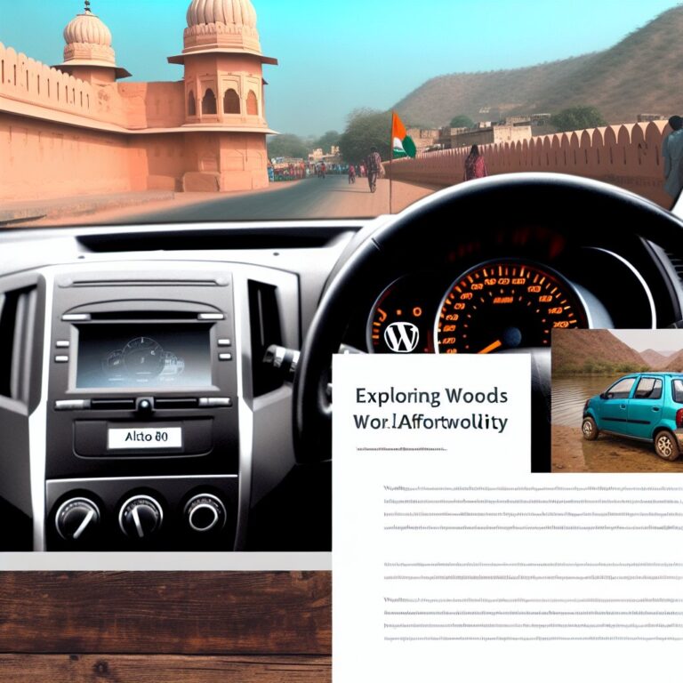 Alto 800 Price in Udaipur: Affordable Options for Exploring Rajasthan
