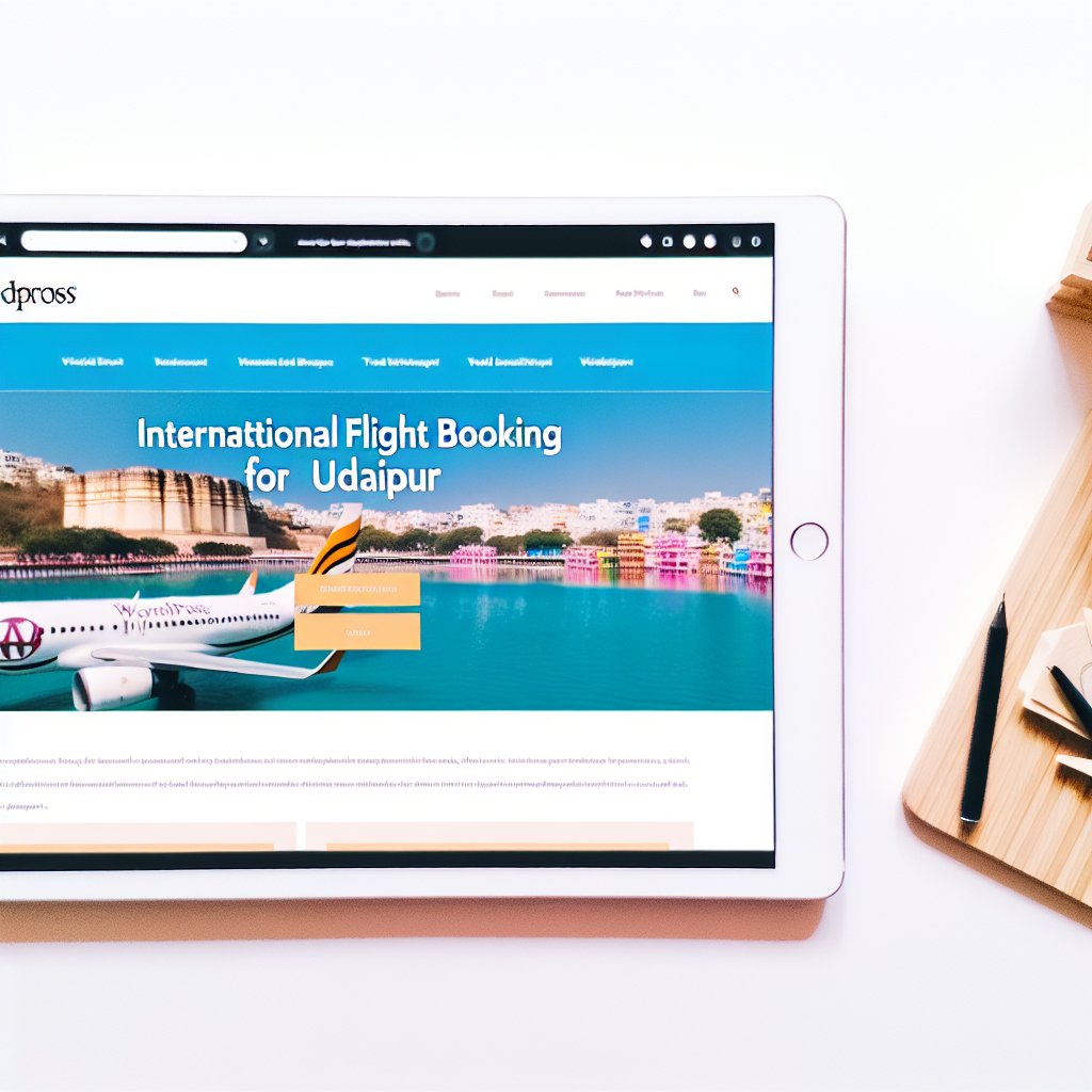 International Flight Booking Made Easy for Udaipur Tourism international flight booking