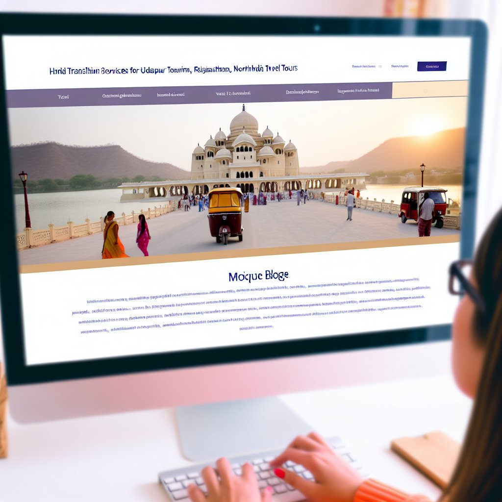 Hindi Translation Services for Udaipur Tourism-Rajasthan North India Travel Tours hindi translation