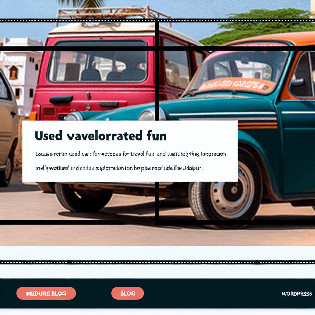 Used Cars for Nearby Fun: Explore Udaipur with Ease used cars for nearby pun