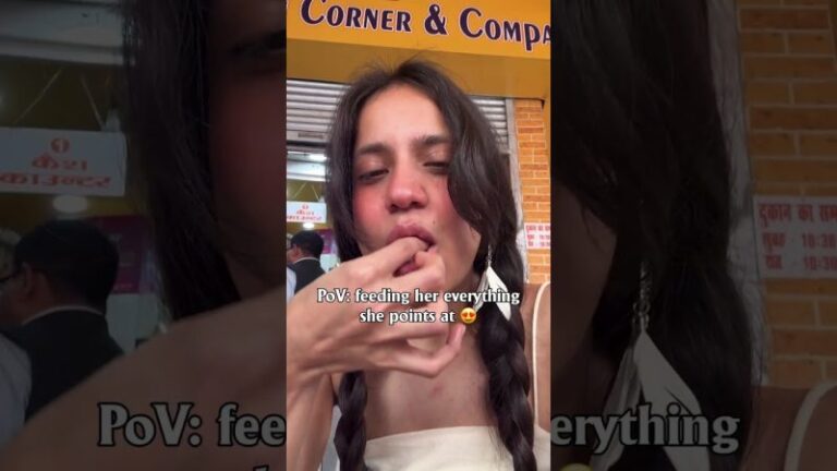 Exciting Food Challenge: Feeding Her Every Craving – POV: Feeding Her Everything She Points At 😱❤️