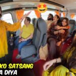 Family Adventure Kicks Off with Joyful Satsang on the Go – Family Trip Begins | Bus Ke Andar Hi Satsang Start Ho Gaya