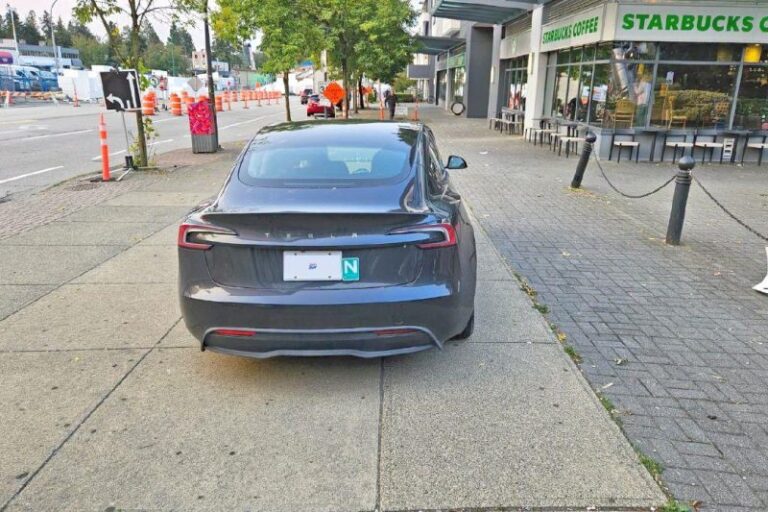 Driver Fined for Parking on Sidewalk While Picking Up Coffee – Social Media Post Of Driver Parked On Sidewalk Gains Traction